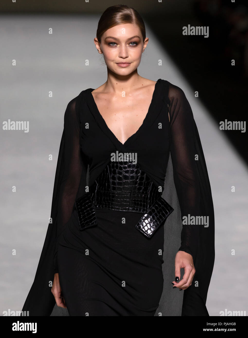 New York Usa 5th Sep 2018 Gigi Hadid Walks The Runway At