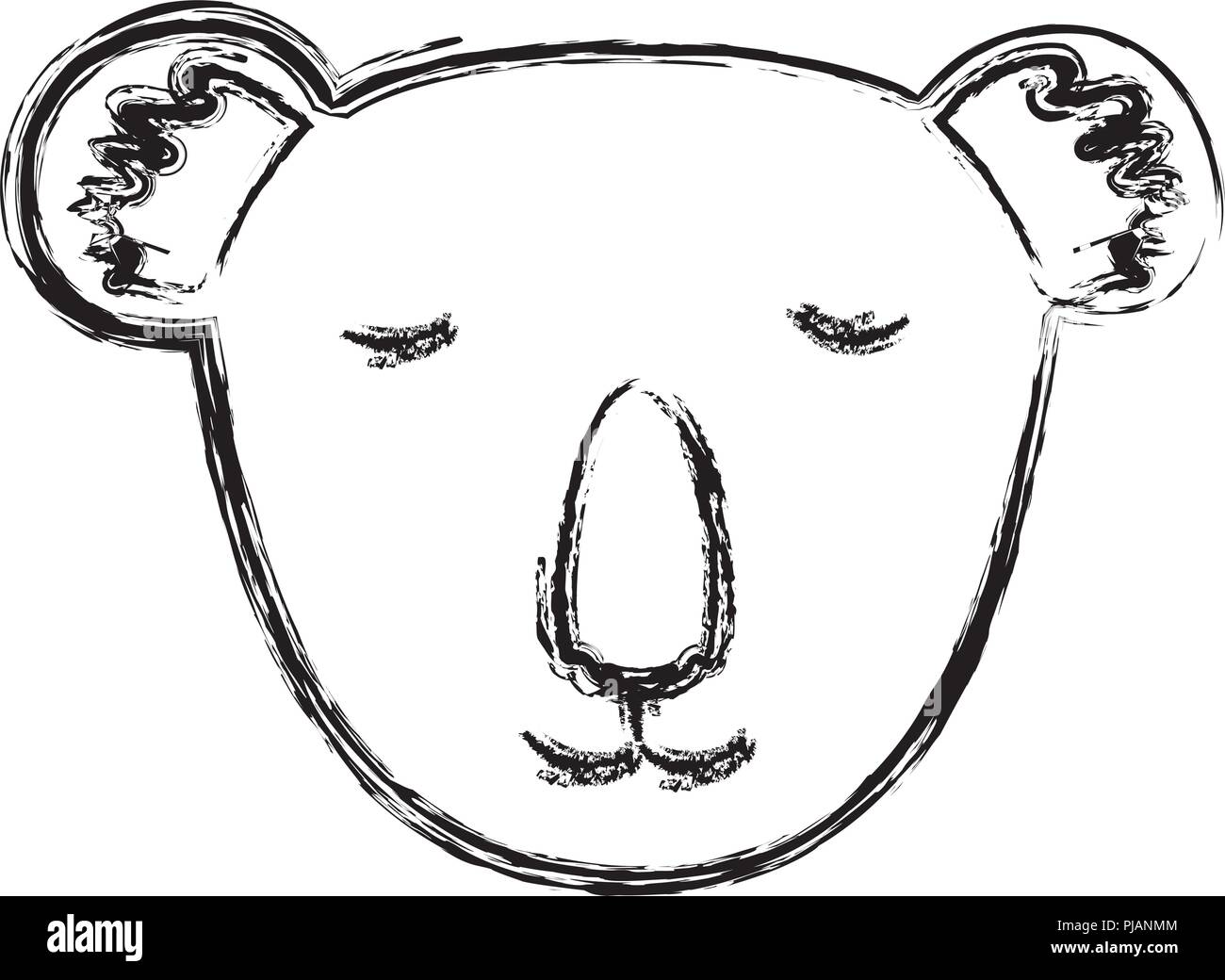 wild koala isolated icon Stock Vector Image & Art - Alamy