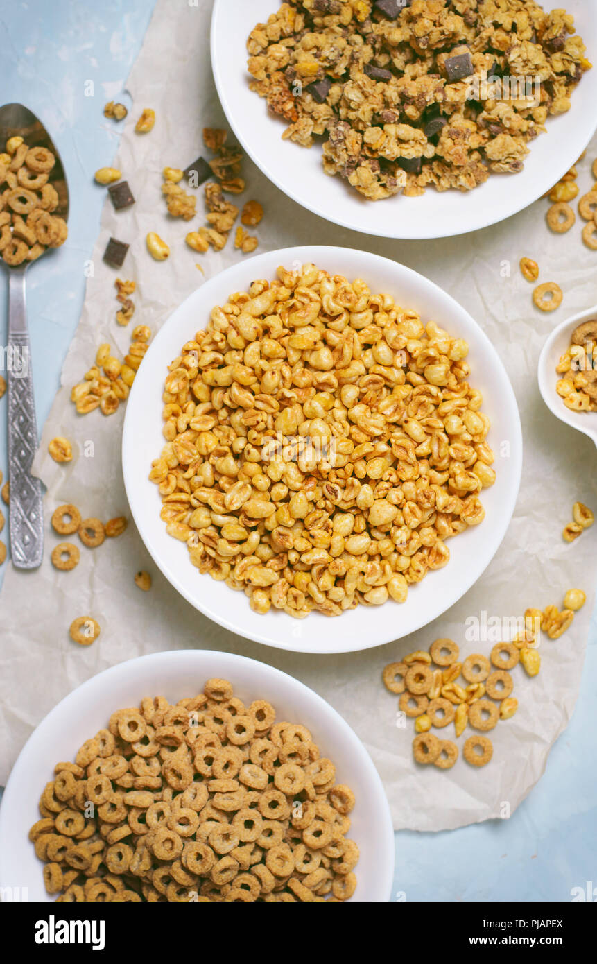 Different Kinds of Cereals, Quick Breakfast, Healthy Snacks, Puffed