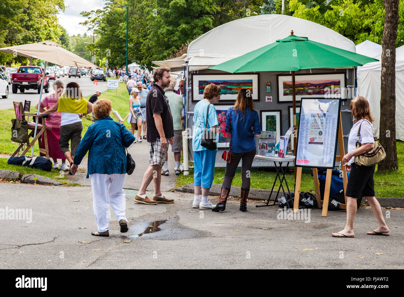 Arts and Crafts Fair in Stockbridge, MA Stock Photo Alamy