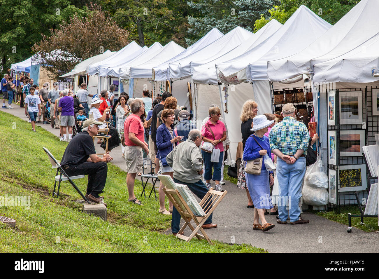 Arts and Crafts Fair in Stockbridge, MA Stock Photo Alamy