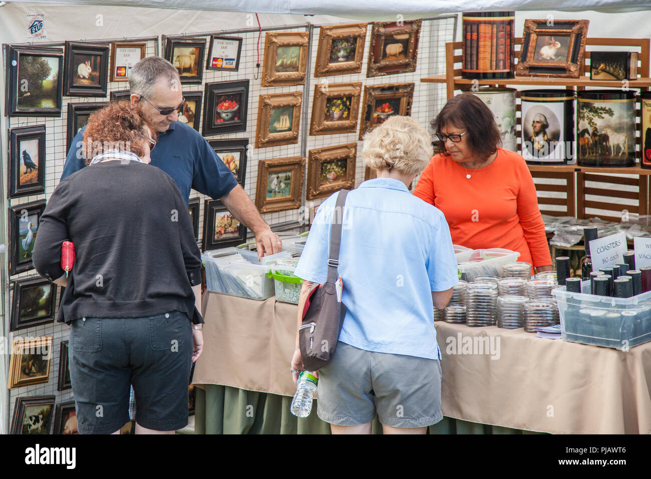 Arts and Crafts Fair in Stockbridge, MA Stock Photo Alamy