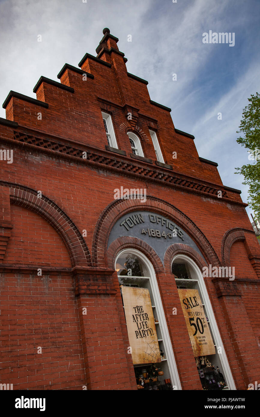 The Old Town Offices building built in 1884 in Stockbridge, MA Stock
