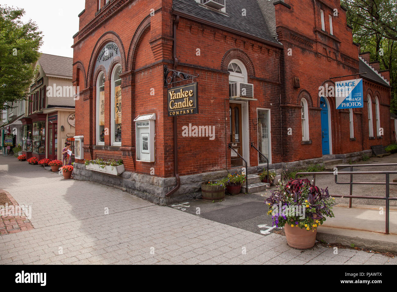 The Old Town Offices building built in 1884 in Stockbridge, MA Stock