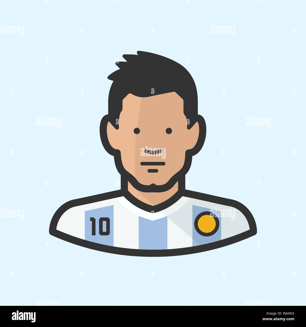 Football player Messi Stock Photo - Alamy