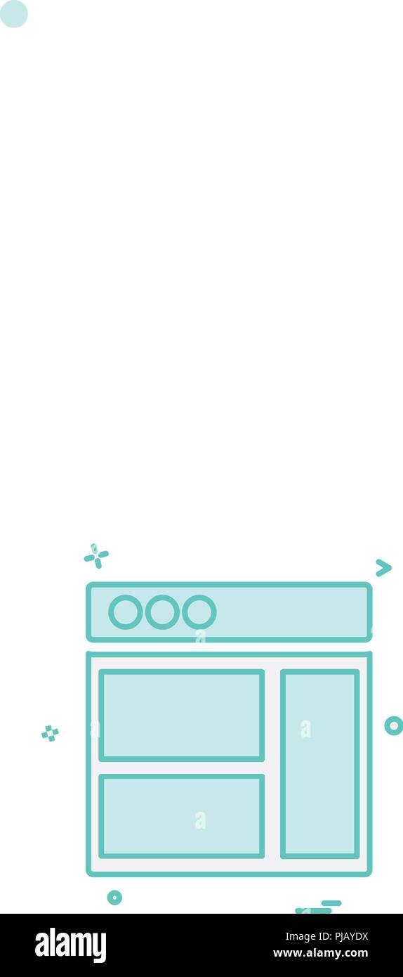 Web layouts icon design vector Stock Vector Image & Art - Alamy