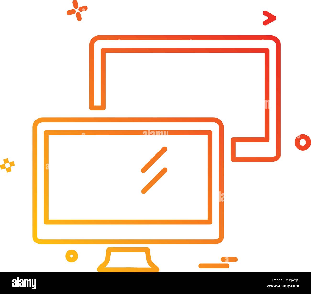 Computer icon design vector Stock Vector Image & Art - Alamy