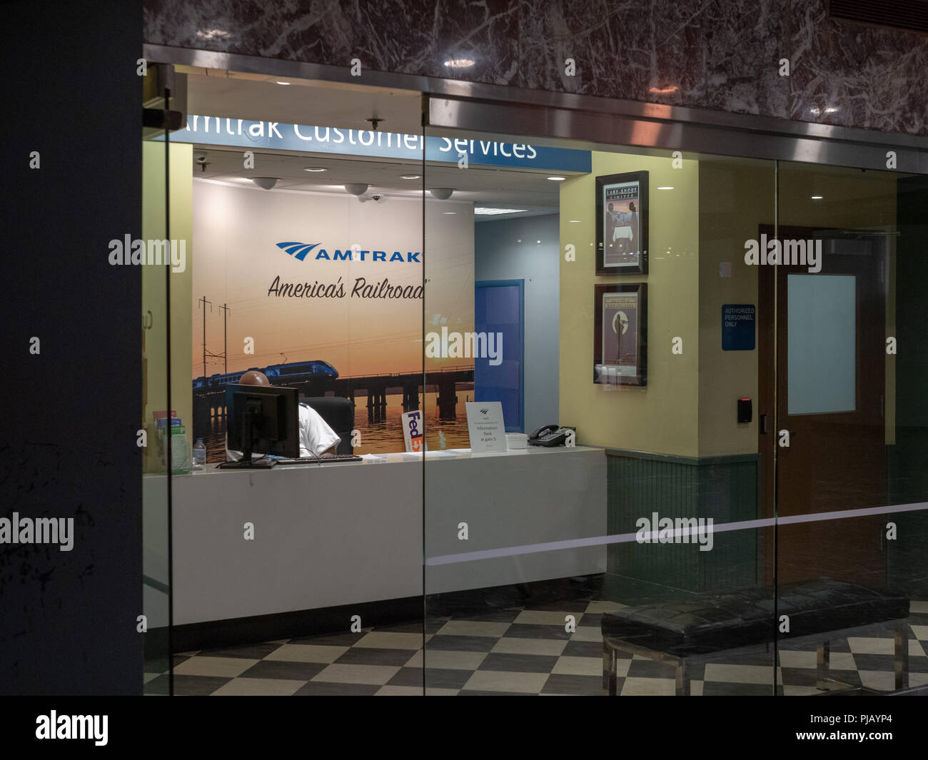Amtrak customer service location in Union Station Stock Photo Alamy