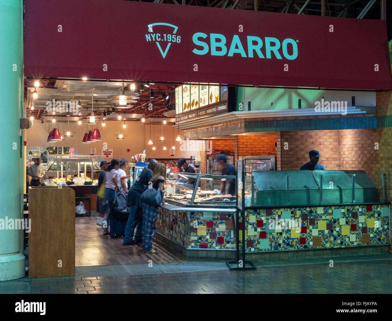 Sbarro Italian fast food location in Union Station   Stock Photo