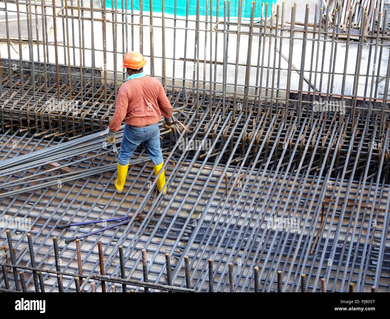 Installation Of Reinforcement Steel Bars For Footing Strap installation-of-reinforcement-steel-bars-for-footing-strap