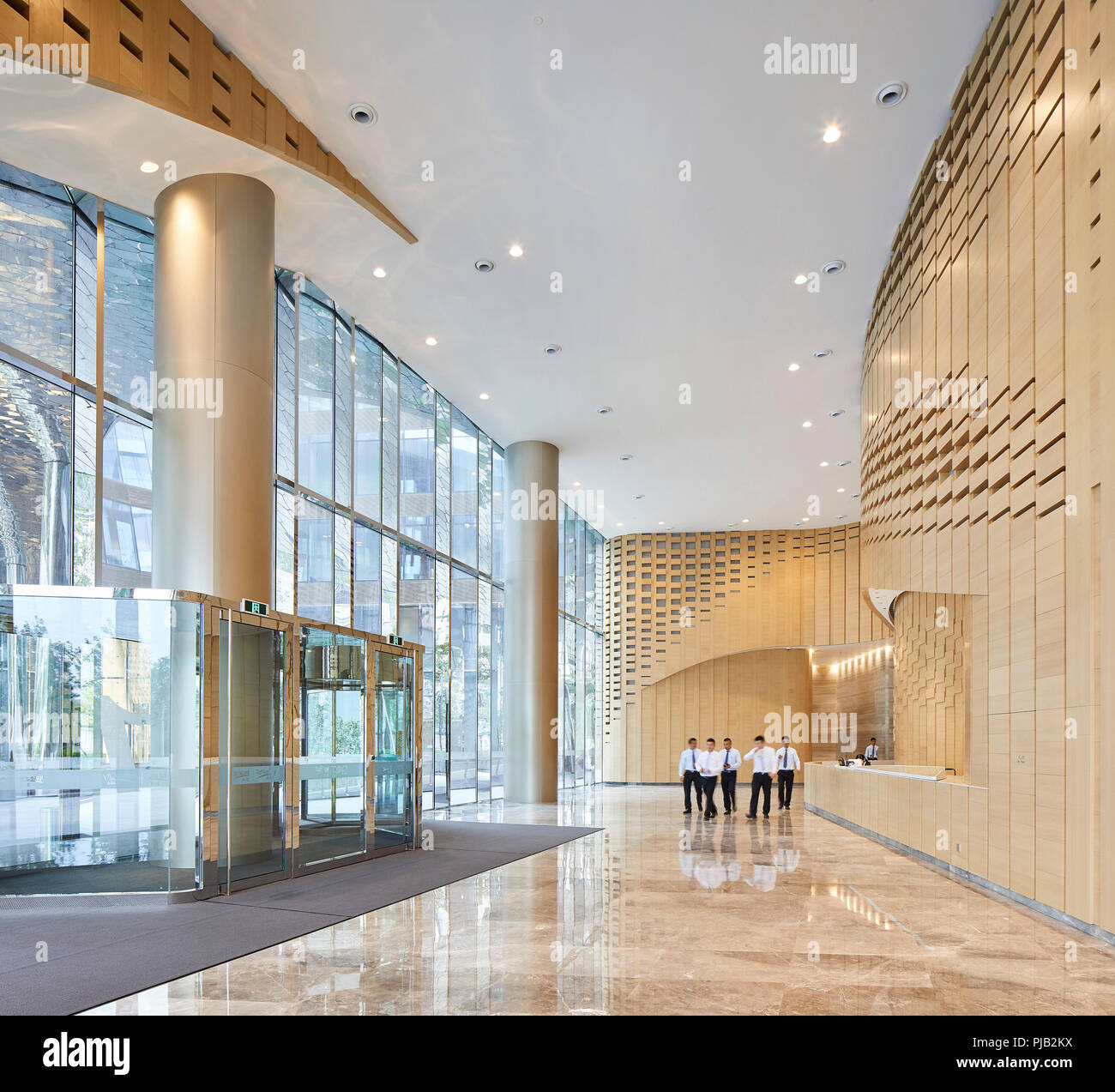 Interior view. Raffles City Hangzhou, Hangzhou, China. Architect: UNStudio, 2017. Stock Photo