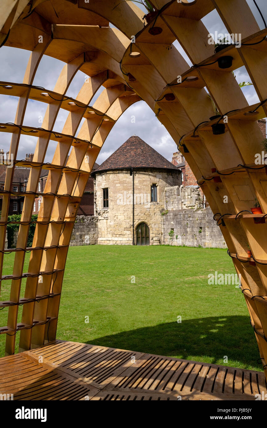 Built for Strength, St Marys Tower, framed by a wooden
