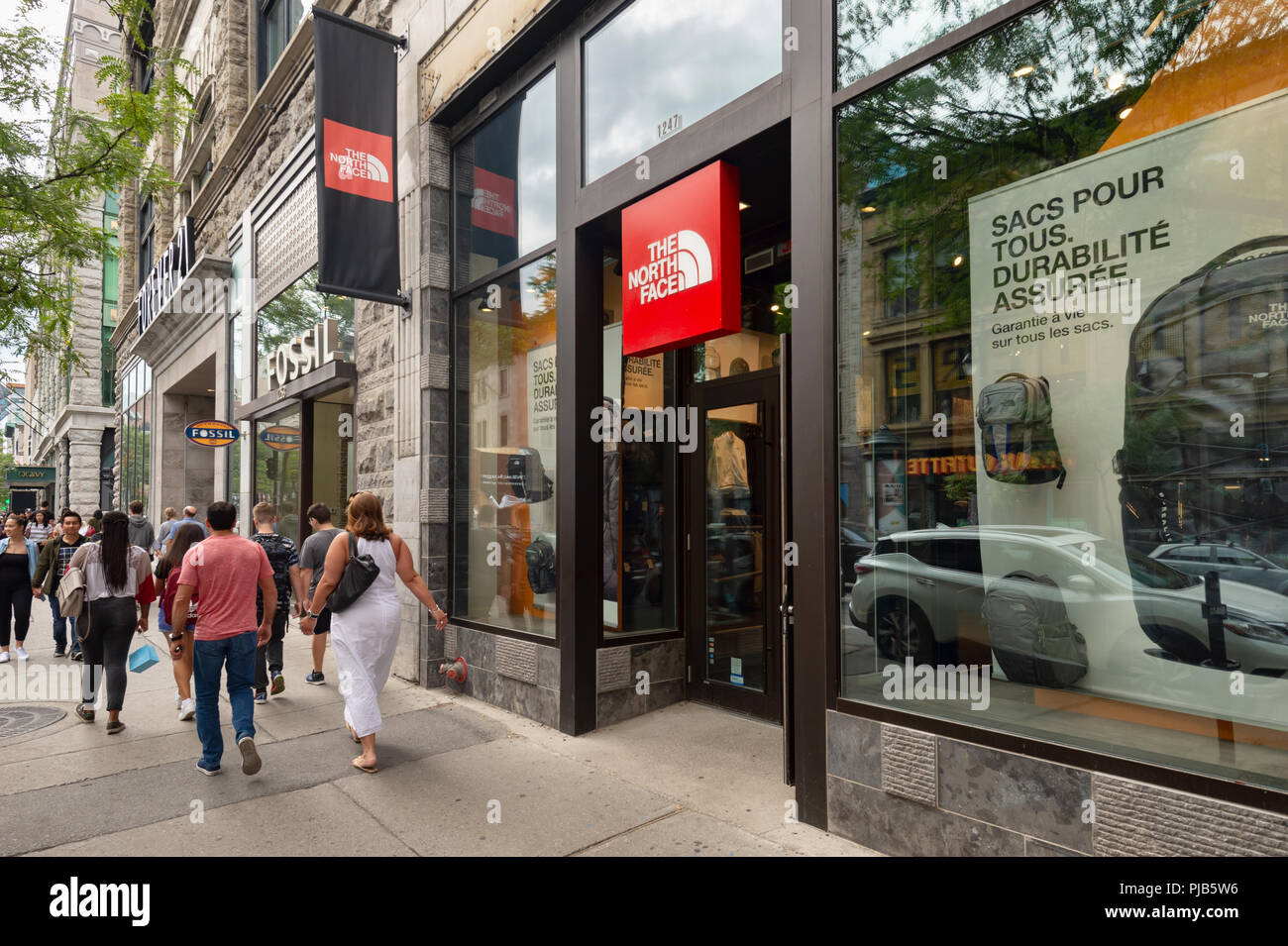 Montreal, CA - 1 September 2018: The North Face store on Sainte-Catherine  street Stock Photo - Alamy