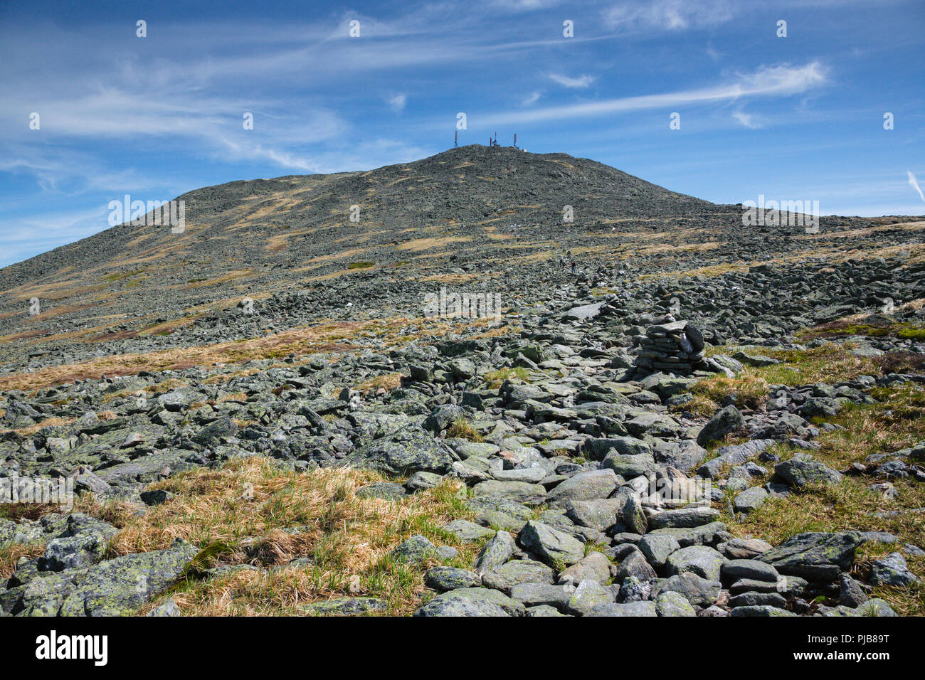 Appalachian Trail Mount Washington from Crawford Path in the White