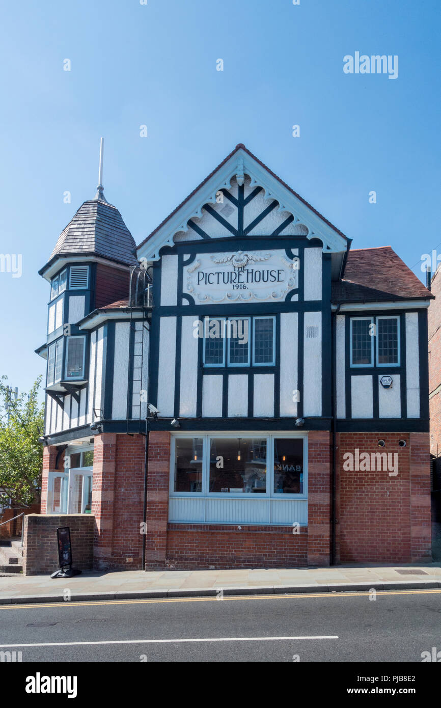 Old Cinema in the High Street in the ancient town of Uckfield in the