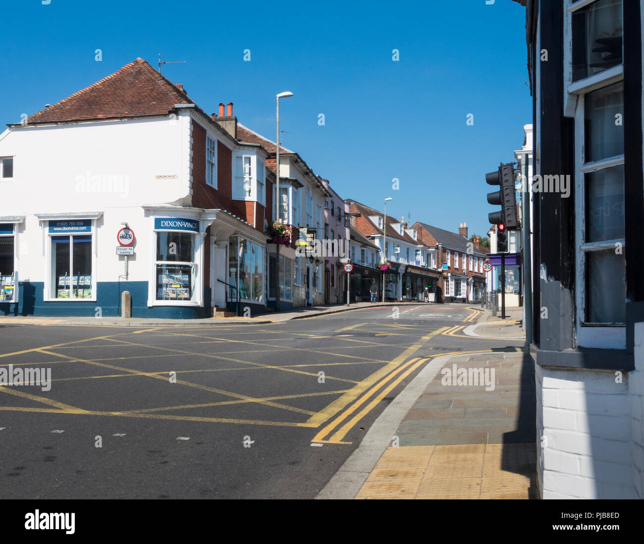 High Street in the ancient town of Uckfield in the county of East