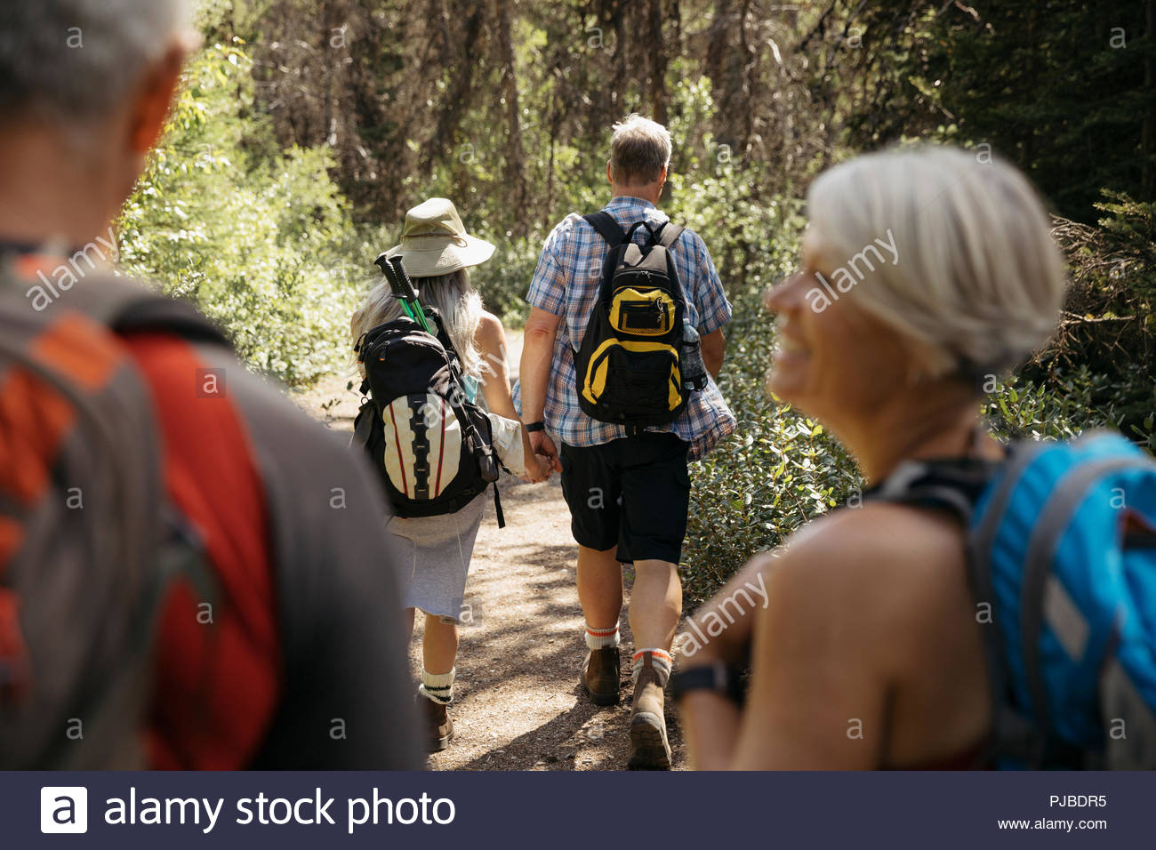 Two mature couples hi-res stock photography and images - Alamy