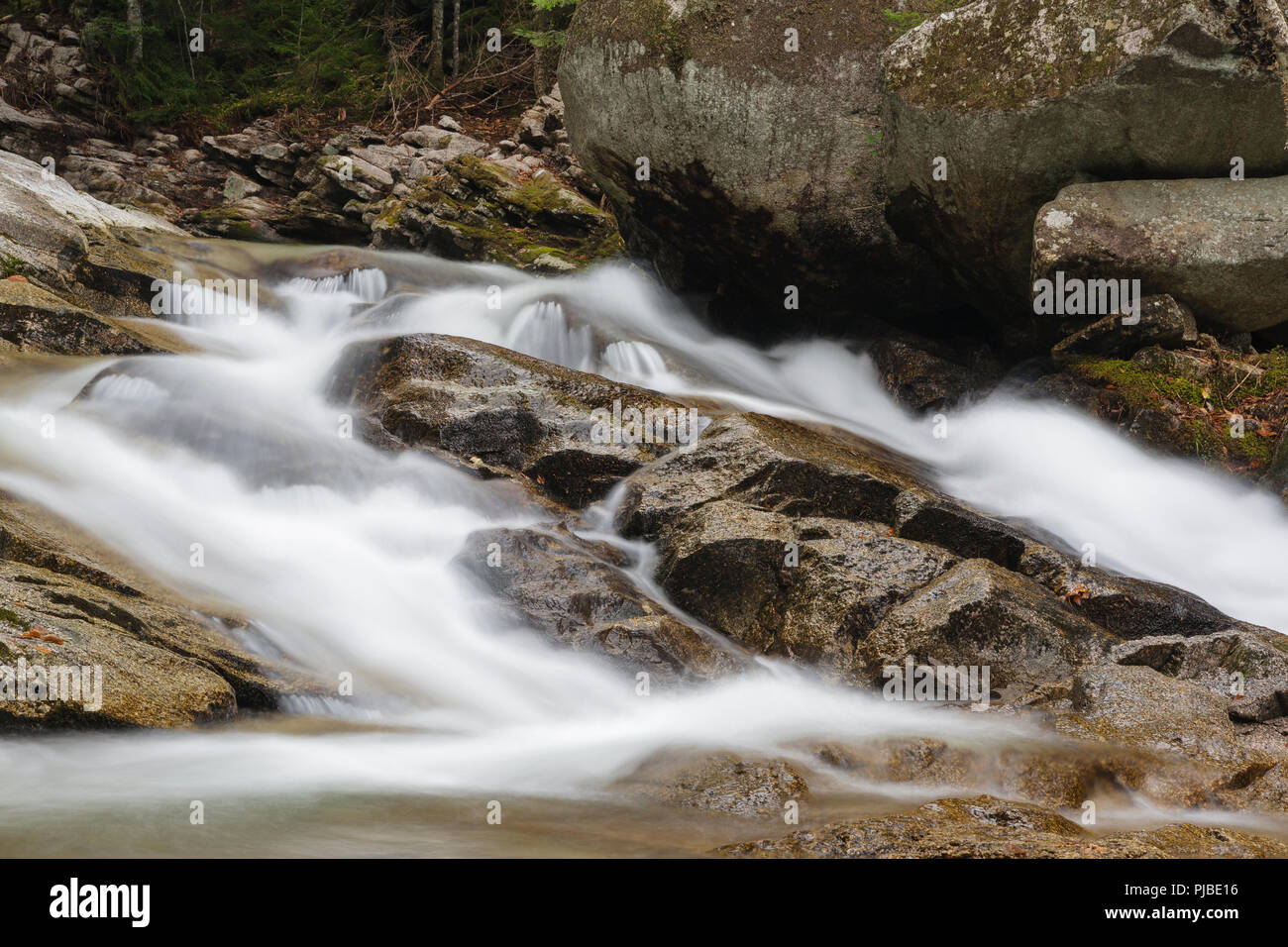 Norway Rapids on Avalanche Brook in Waterville Valley, New Hampshire