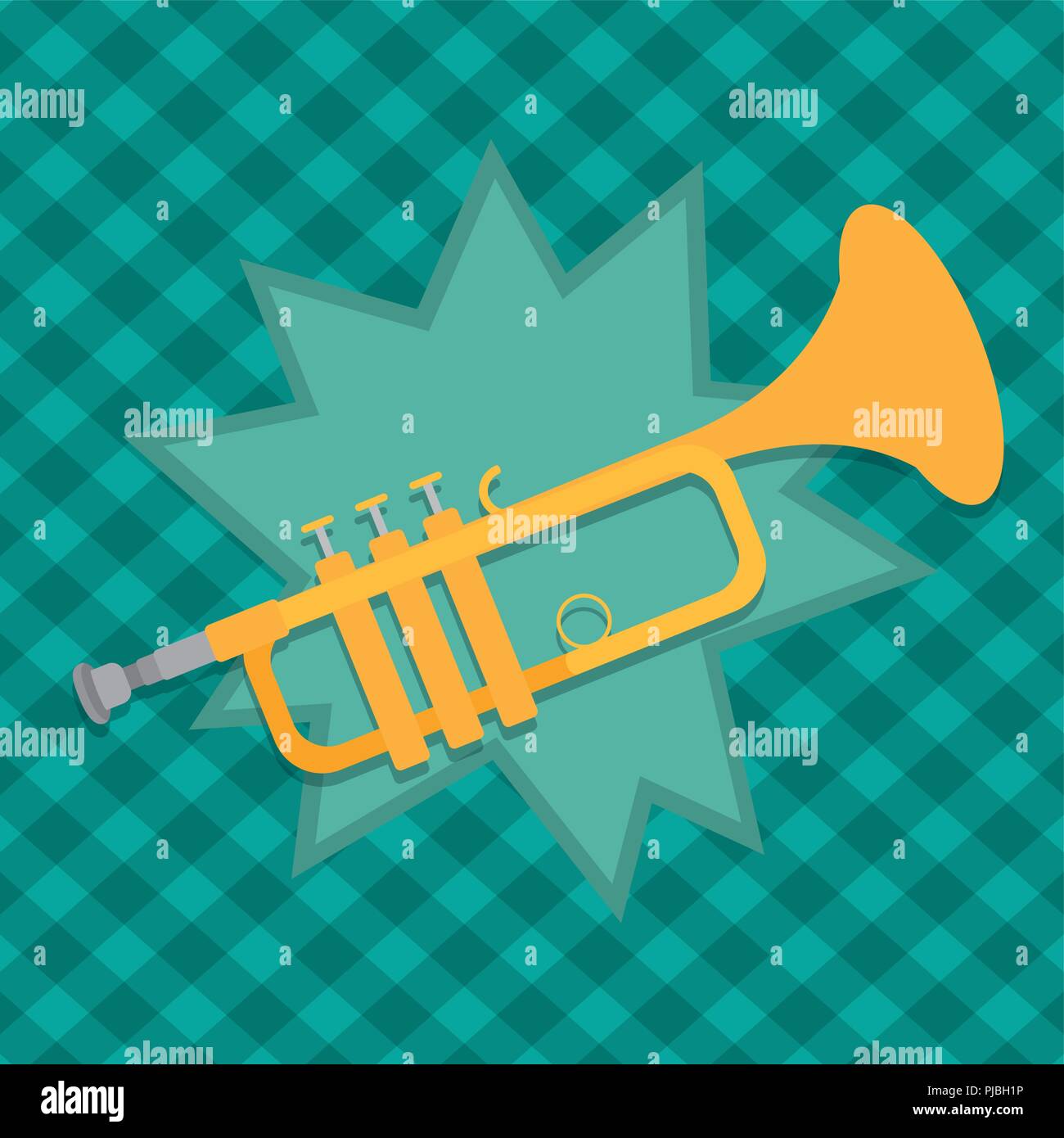 Trumpet instrument cartoon Stock Vector Image & Art Alamy