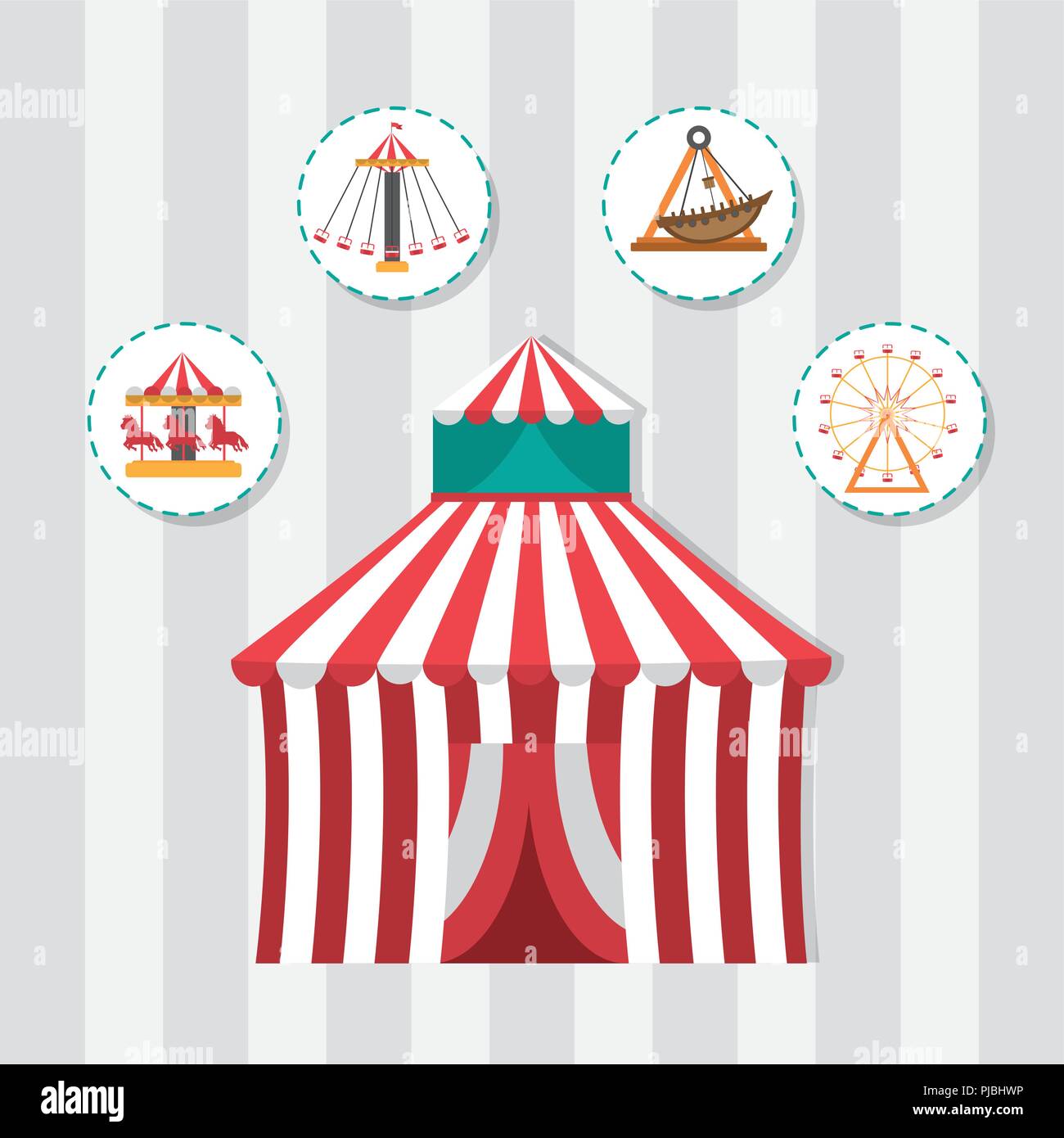 Set of carnival icons Stock Vector Image & Art - Alamy
