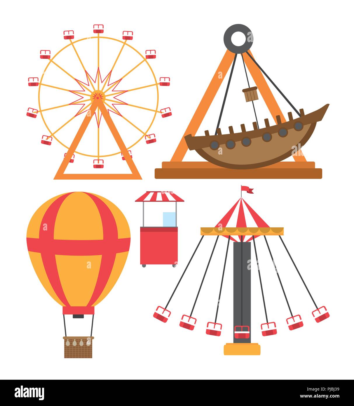 Set of carnival icons Stock Vector Image & Art - Alamy