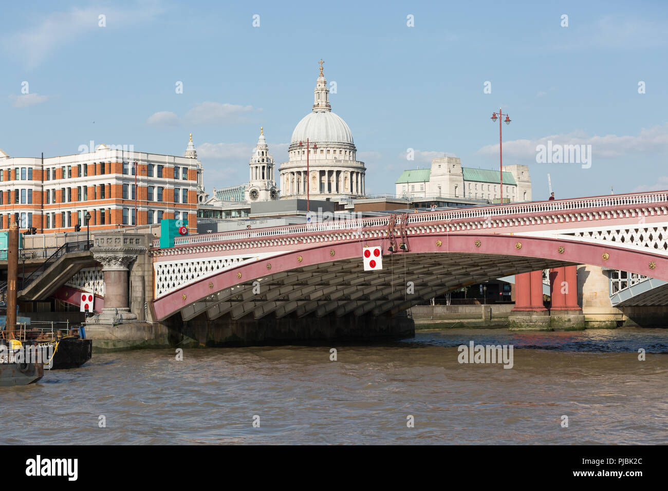 St Paul’s Cathedral and Blackfriars Bridge, London Stock Photo