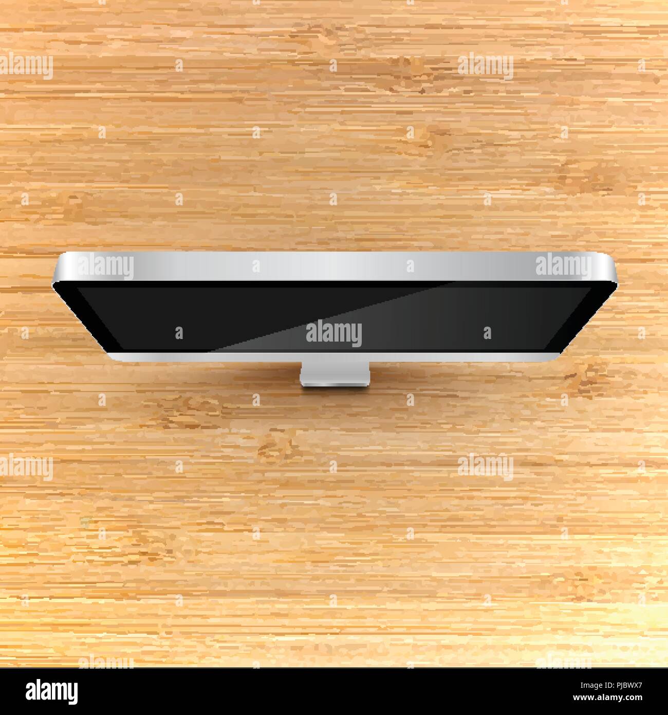 Realistic office desktop, vector Stock Vector Image & Art Alamy