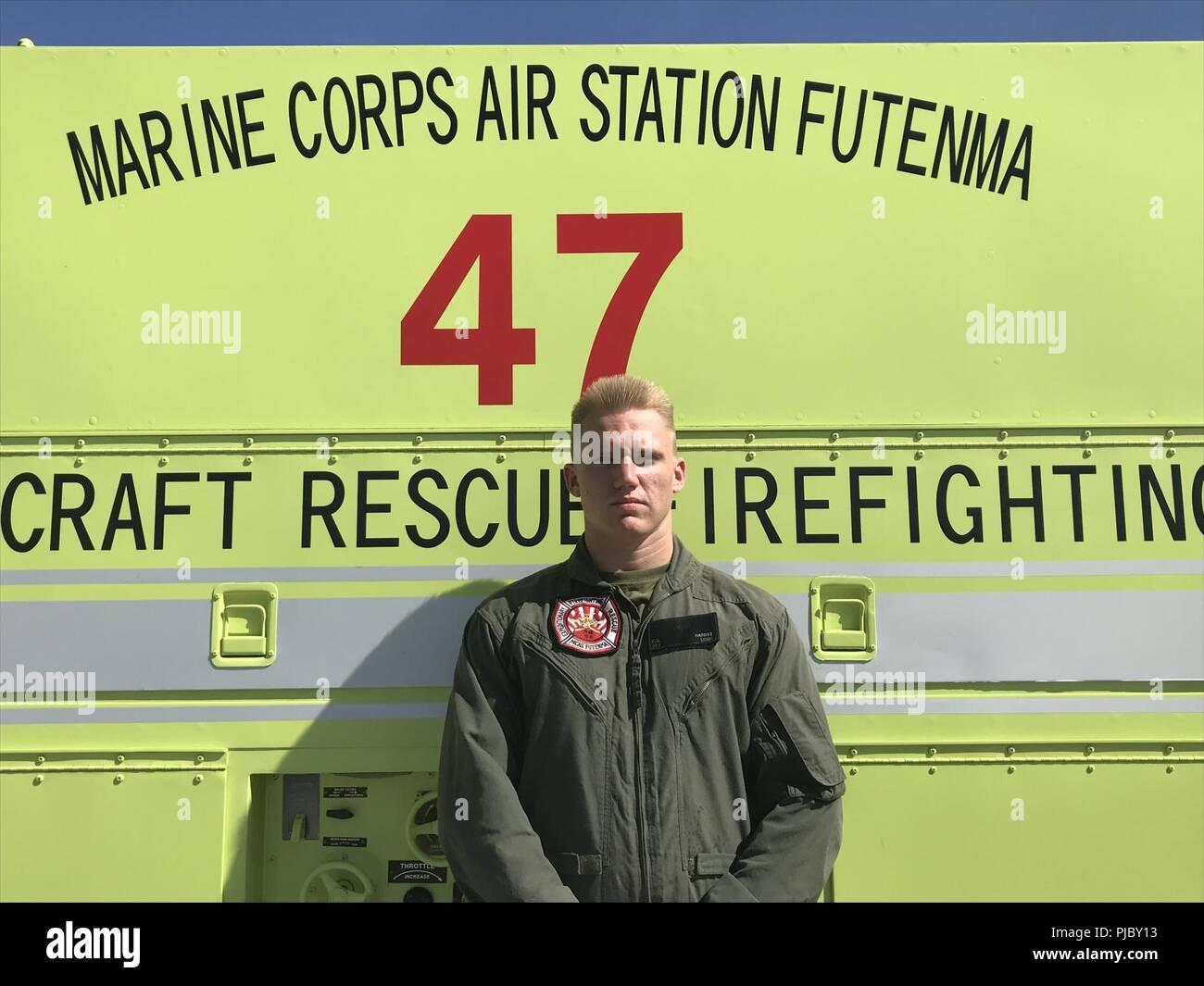 CAMP FOSTER, OKINAWA, Japan Sgt. Cody Harbst poses for a photo July