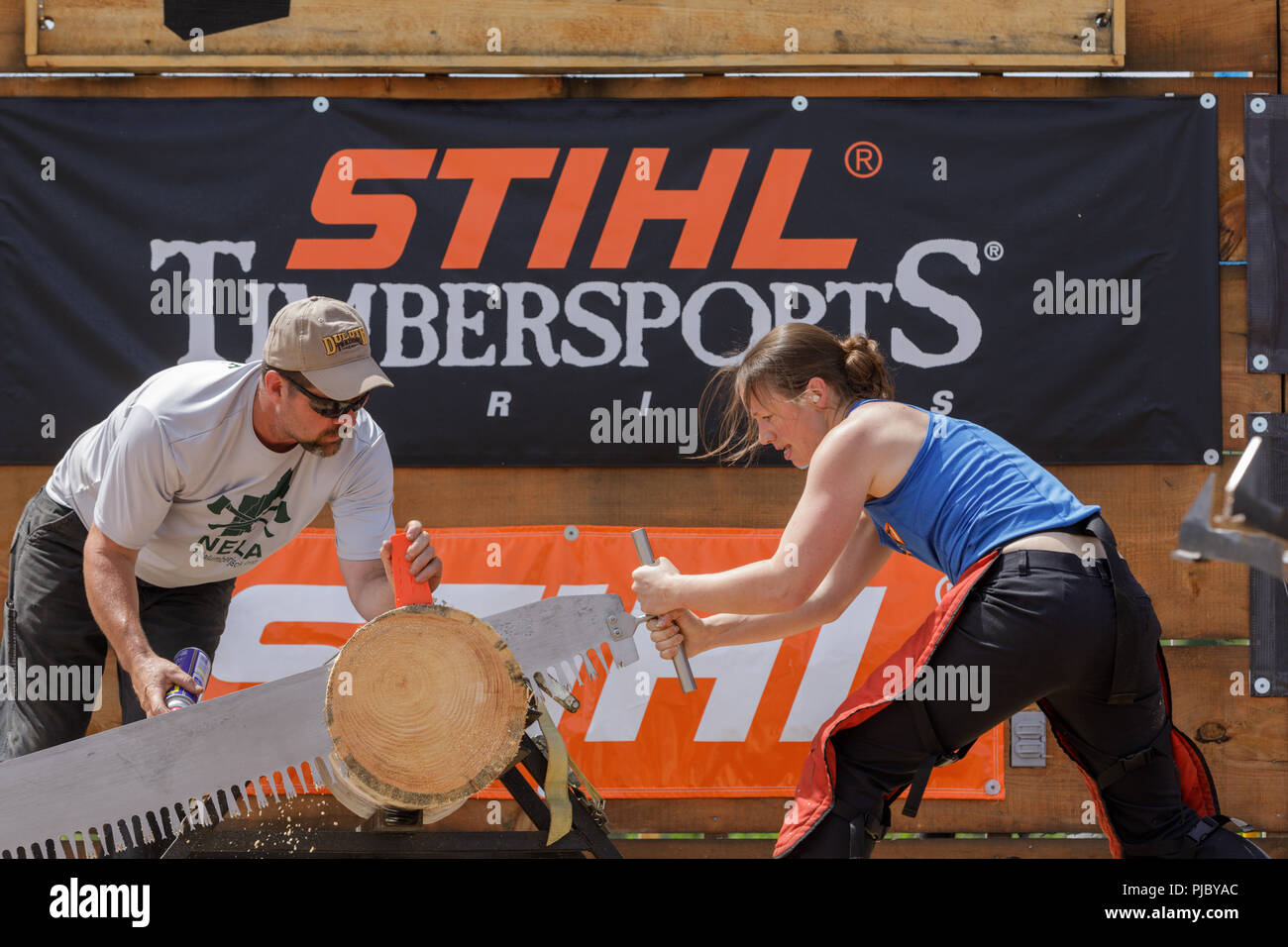 Woman lumberjack hires stock photography and images Alamy