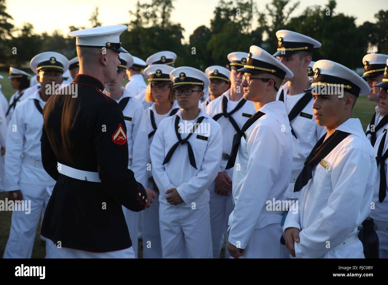 Team silent Marine requirements drill corps
