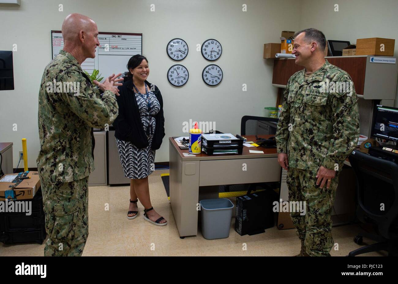 NAVAL STATION GUAM (Jul. 18, 2018) Rear Adm. Troy M. McClelland, Deputy ...