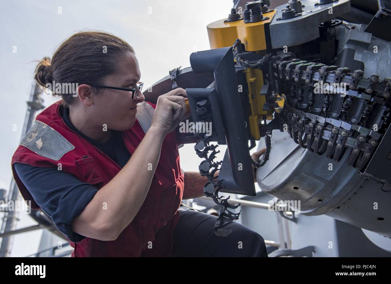 PACIFIC OCEAN (July 12, 2018) Fire Controlman 2nd Class Alexys Stone ...