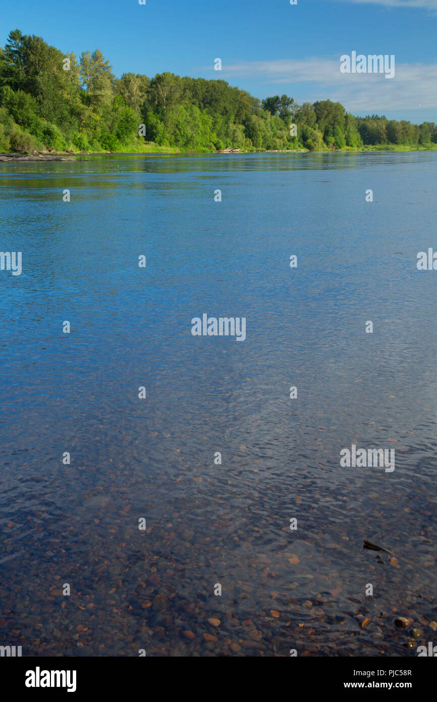 Willamette River, Keizer Rapids Park, Keizer, Oregon Stock Photo Alamy