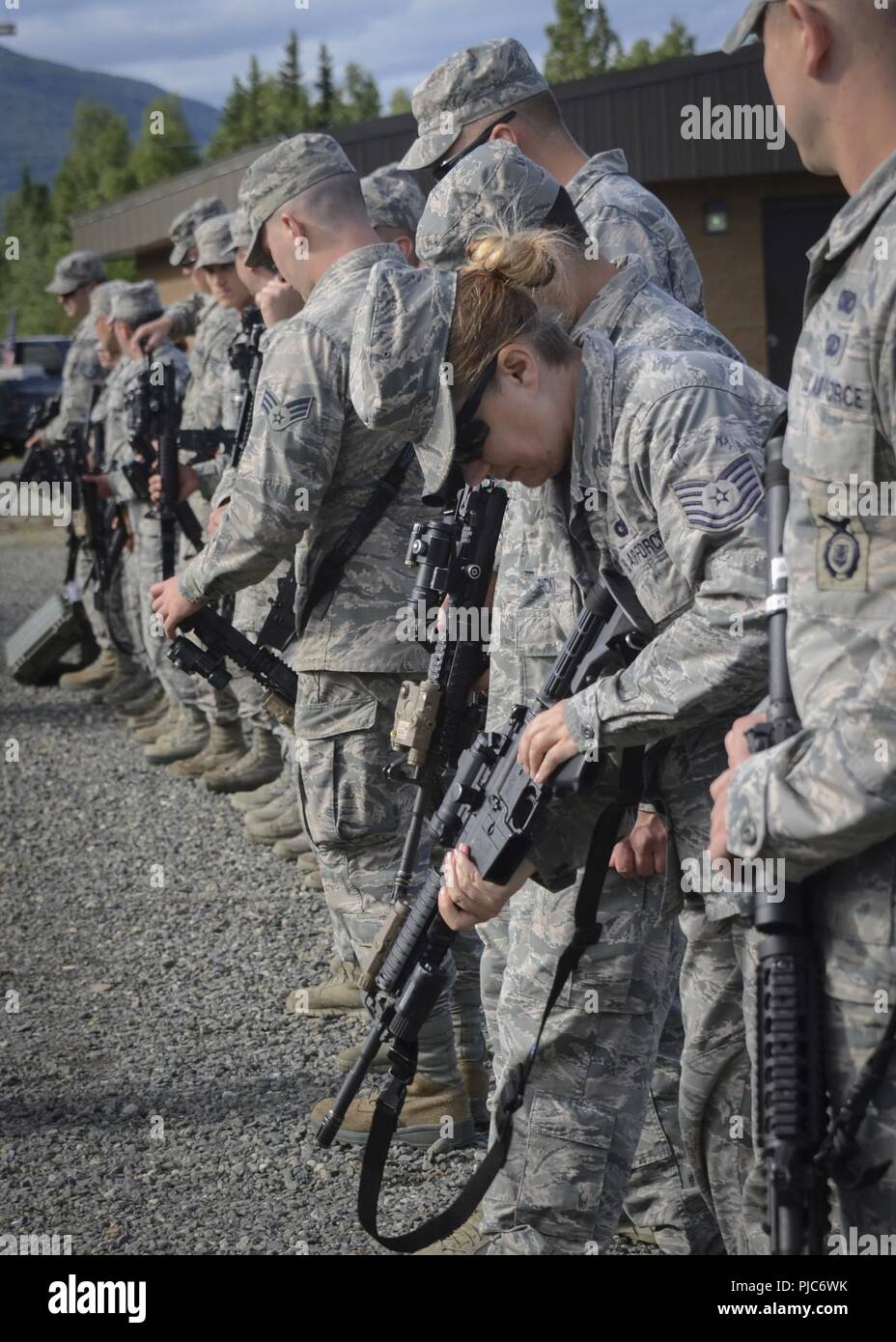 Security Forces Airmen from the 128th Air Refueling Wing, Wisconsin Air ...