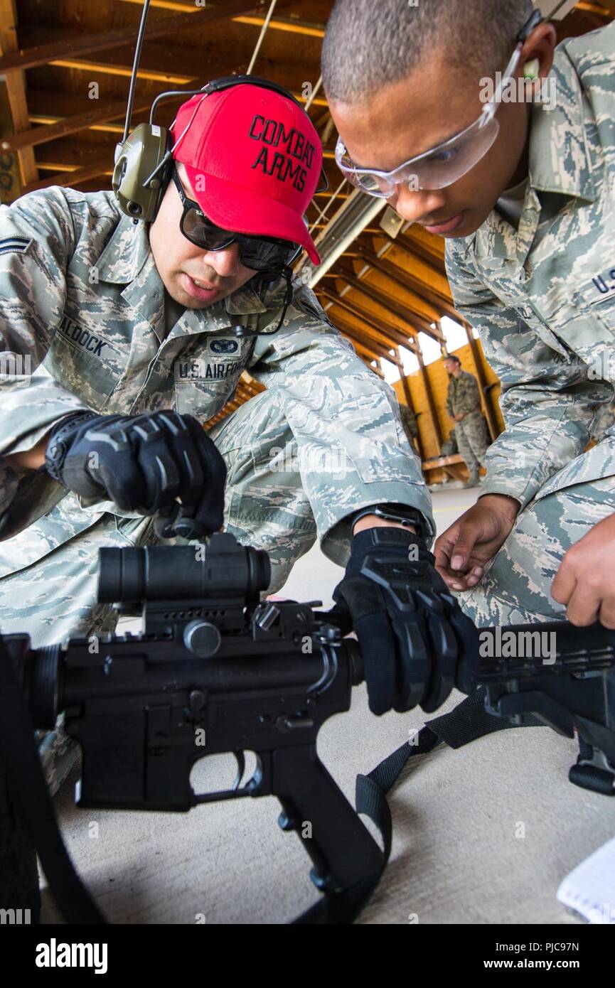 U.S. Air Force Academy Basic Cadet trainees participate in small