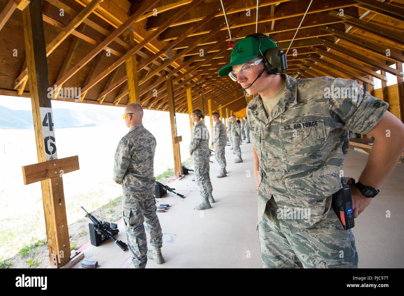 U.S. Air Force Academy Basic Cadet trainees participate in small