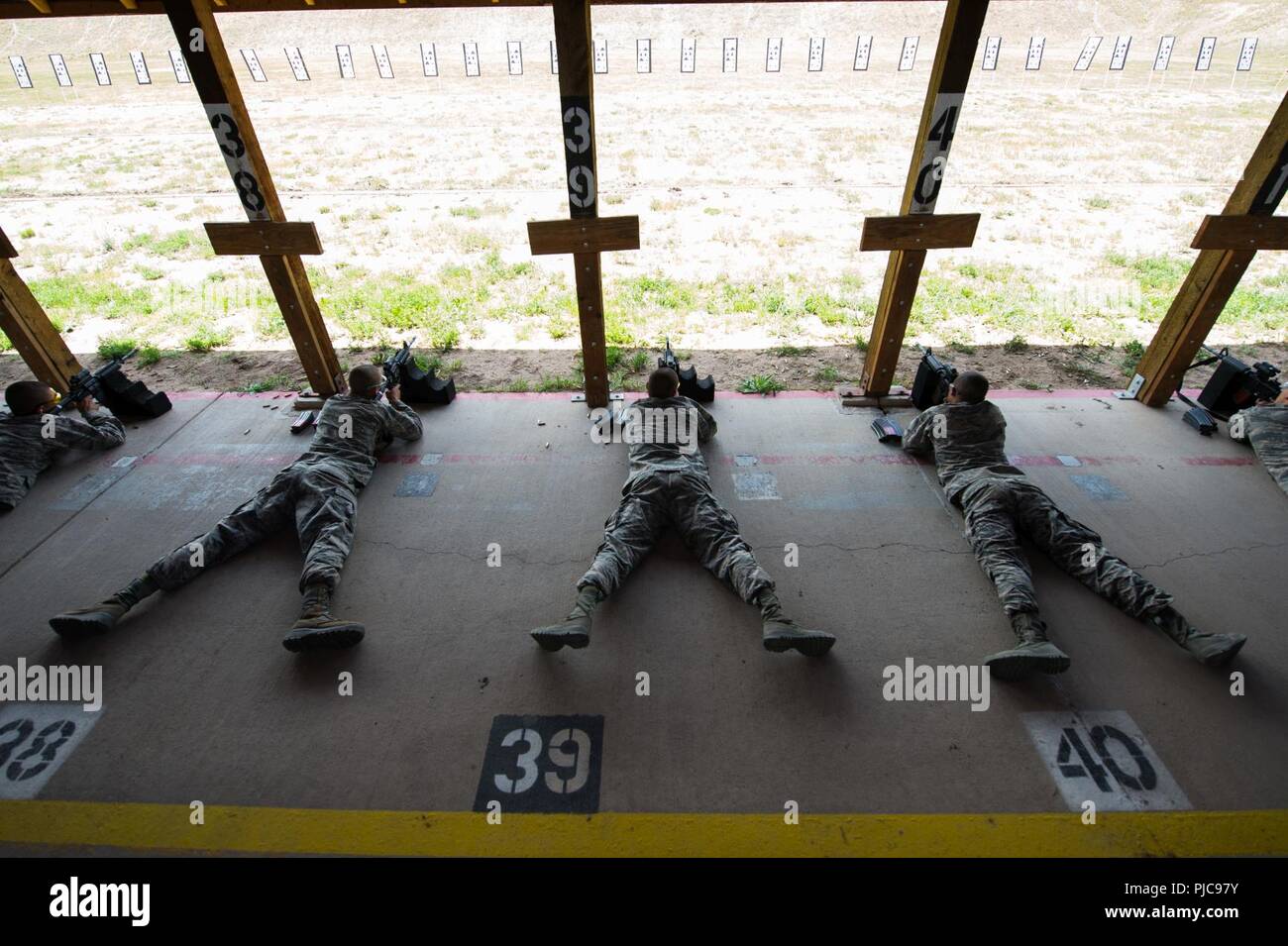 U.S. Air Force Academy Basic Cadet trainees participate in small