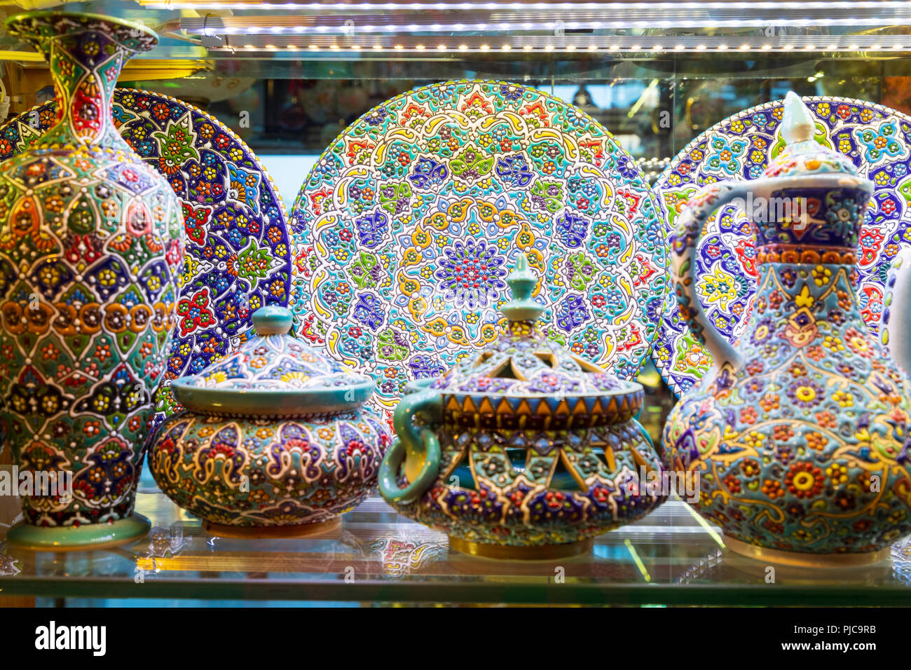 Islamic Republic of Iran. Isfahan. Retail display of souvenir