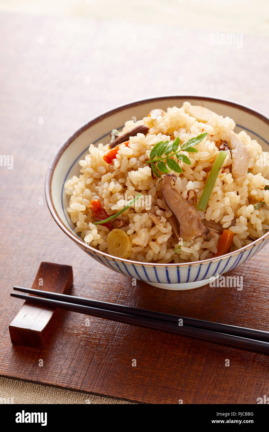 Japanese style rice Stock Photo Alamy