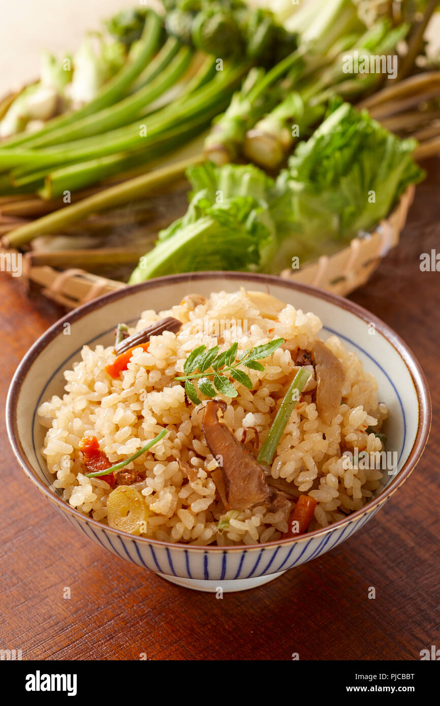 Japanese style rice Stock Photo Alamy