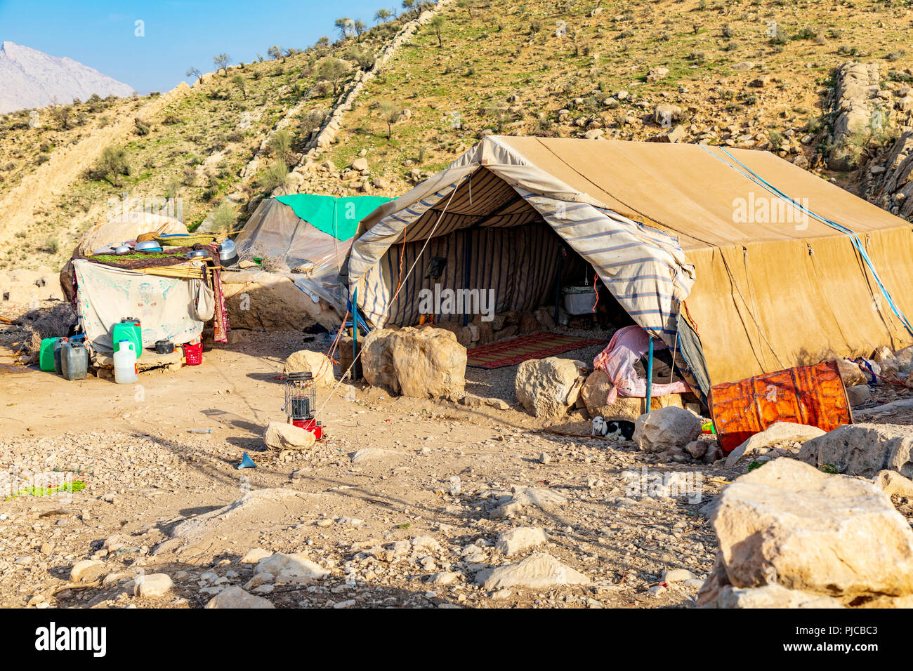 Islamic Republic of Iran. . Fars Province, Rudbal. Rural, Qashqai nomad ...