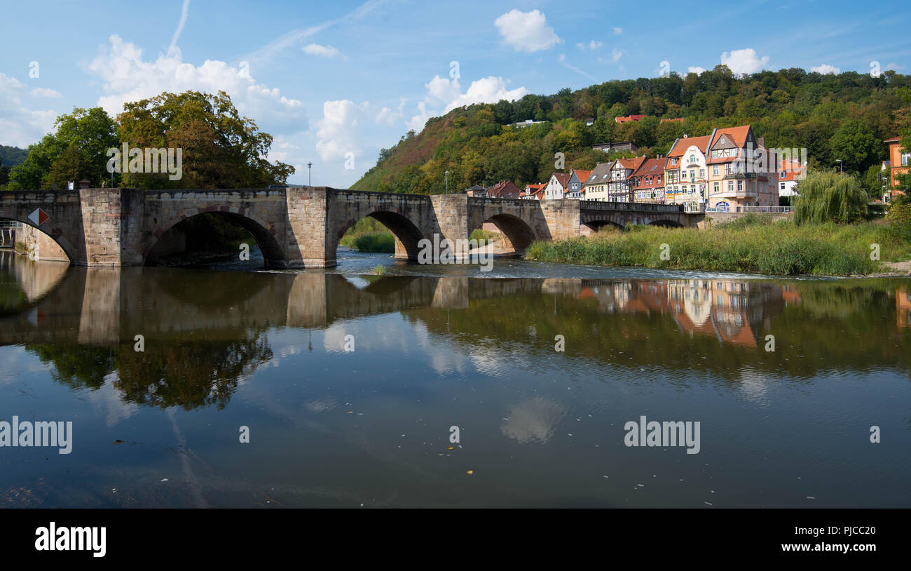 Picturesque little city of Hannoversch Münden in Germany Stock Photo