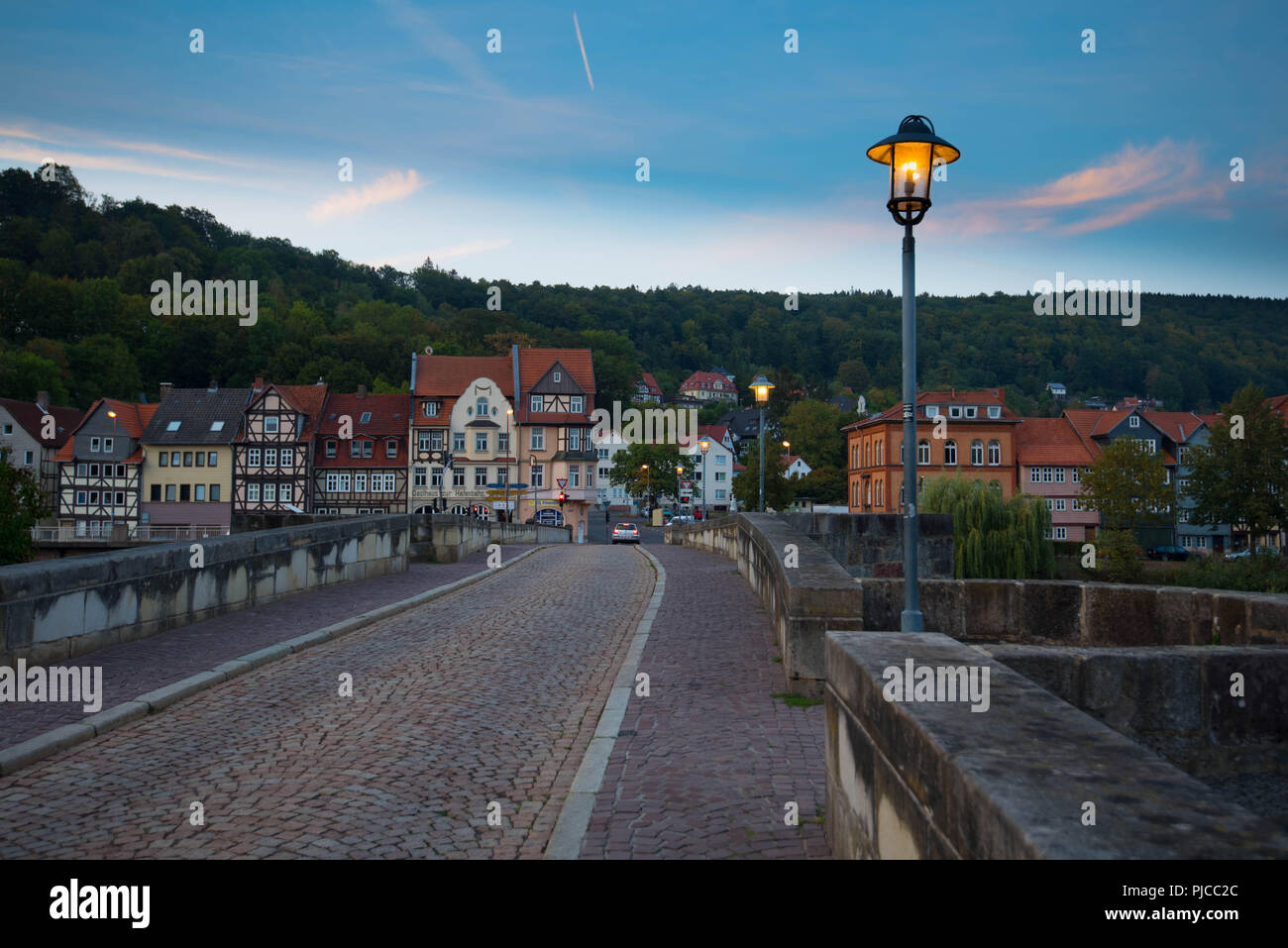 Picturesque little city of Hannoversch Münden in Germany Stock Photo