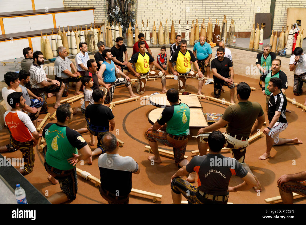 Islamic Republic of Iran. Tehran Gymnasium or Zoorkhaneh. Traditional