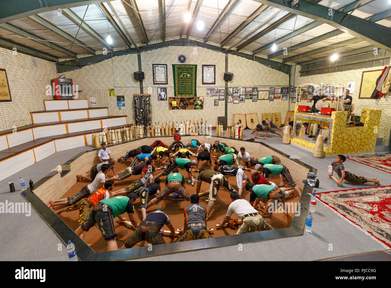 Islamic Republic of Iran. Tehran Gymnasium or Zoorkhaneh. Traditional