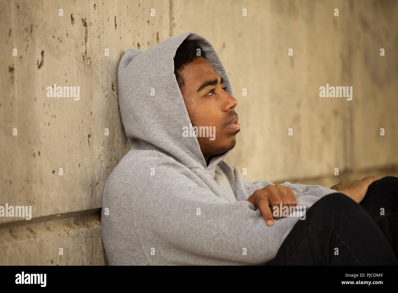 Black ethnicity lonely hi-res stock photography and images - Alamy