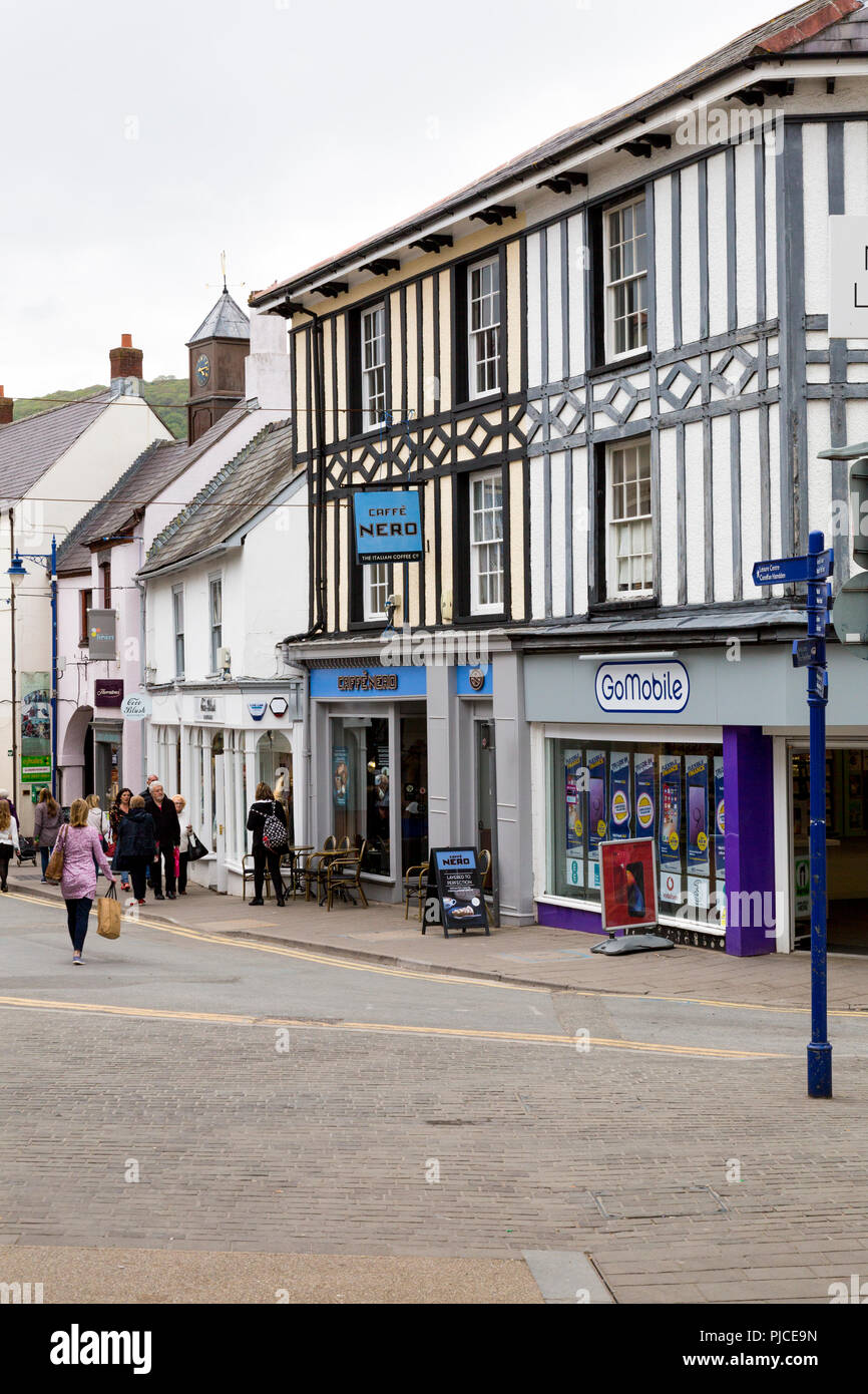 Frogmore Street in Abergavenny, Gwent, Wales, UK Stock Photo Alamy