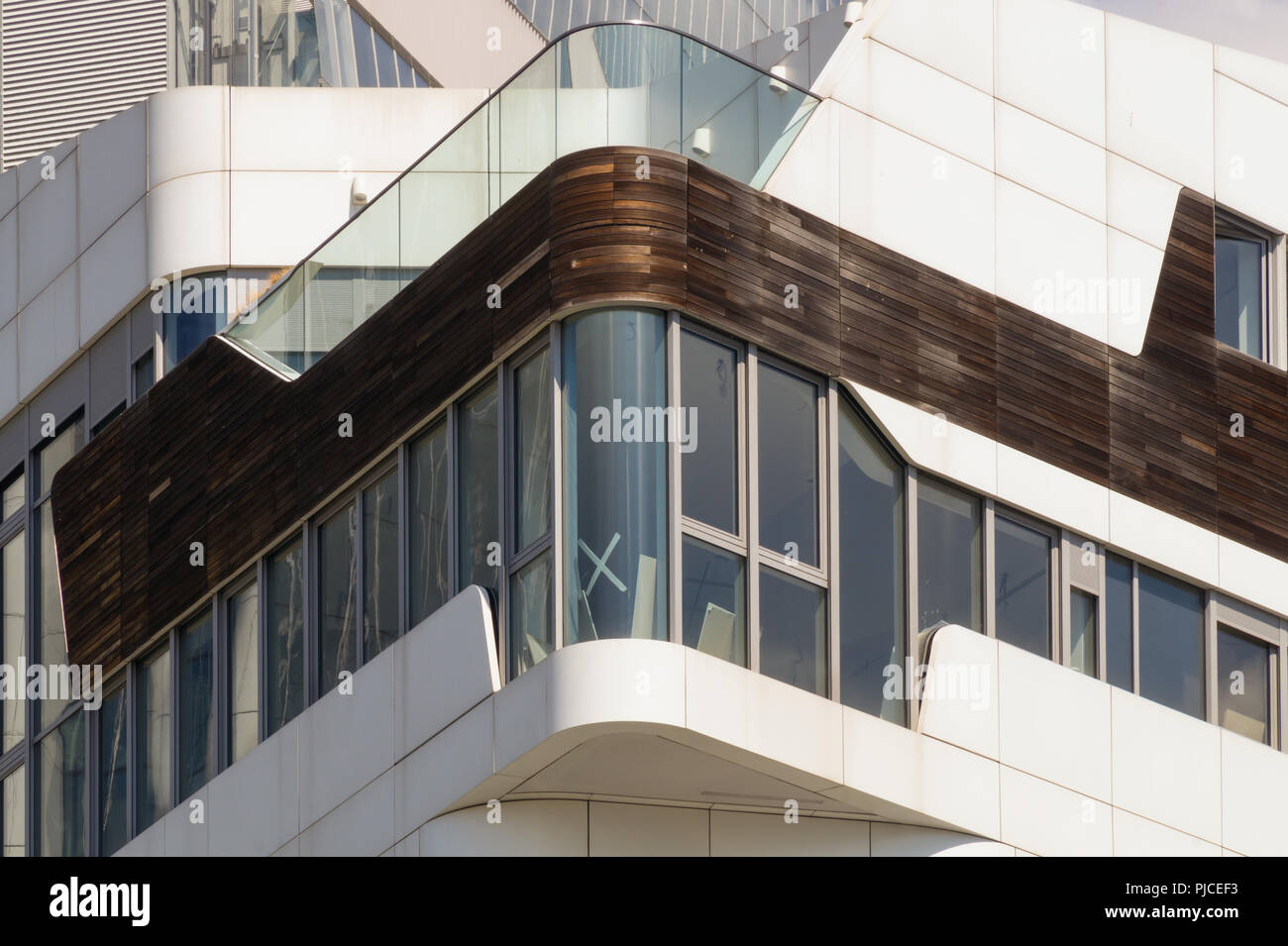Zaha Hadid Architects, CityLife Milano residential building complex, 2014, Milan, Italy, exterior view Stock Photo