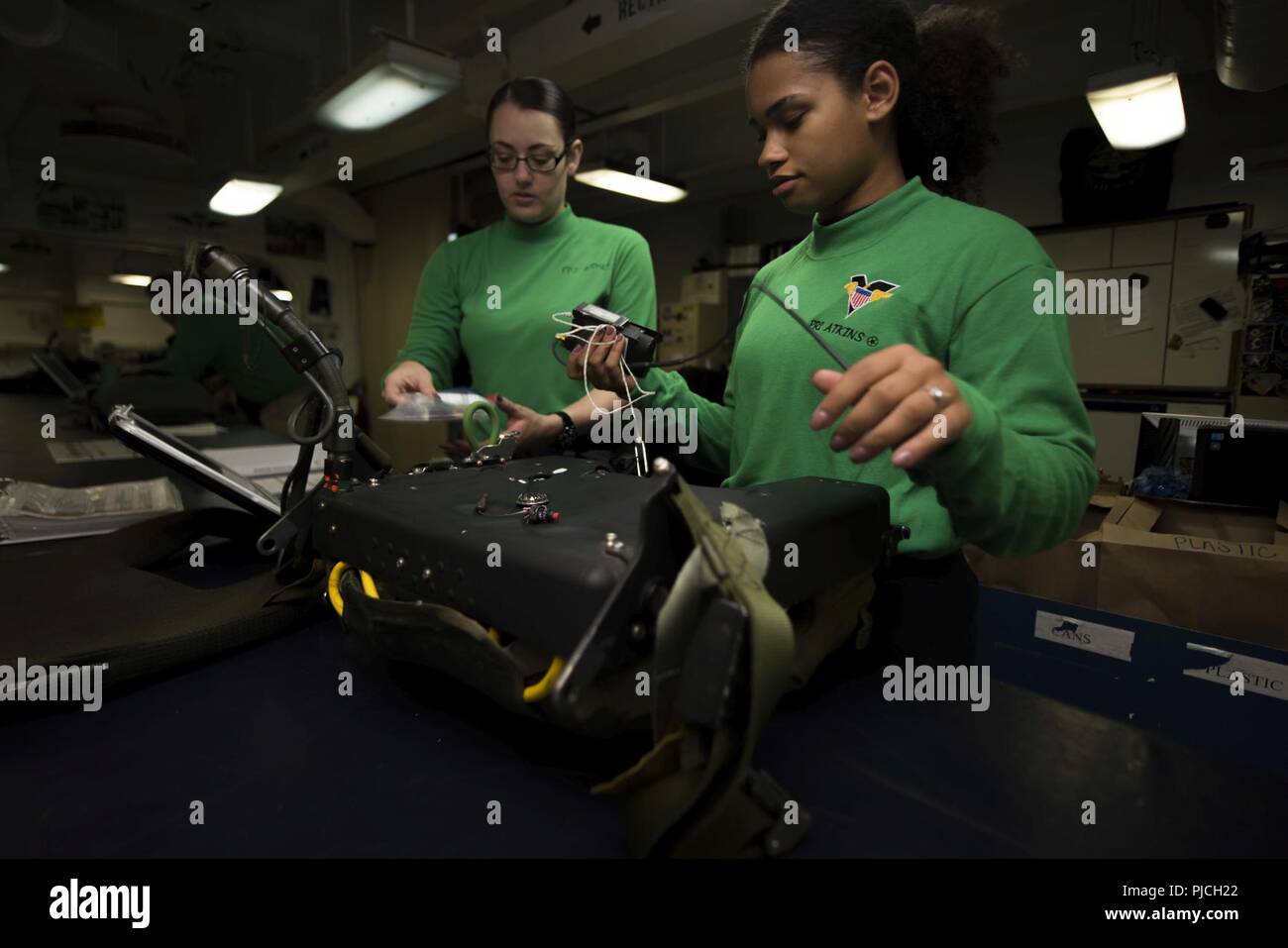 OCEAN (July 21, 2018) Aircrew Survival Equipmentman 2nd Class Amanda