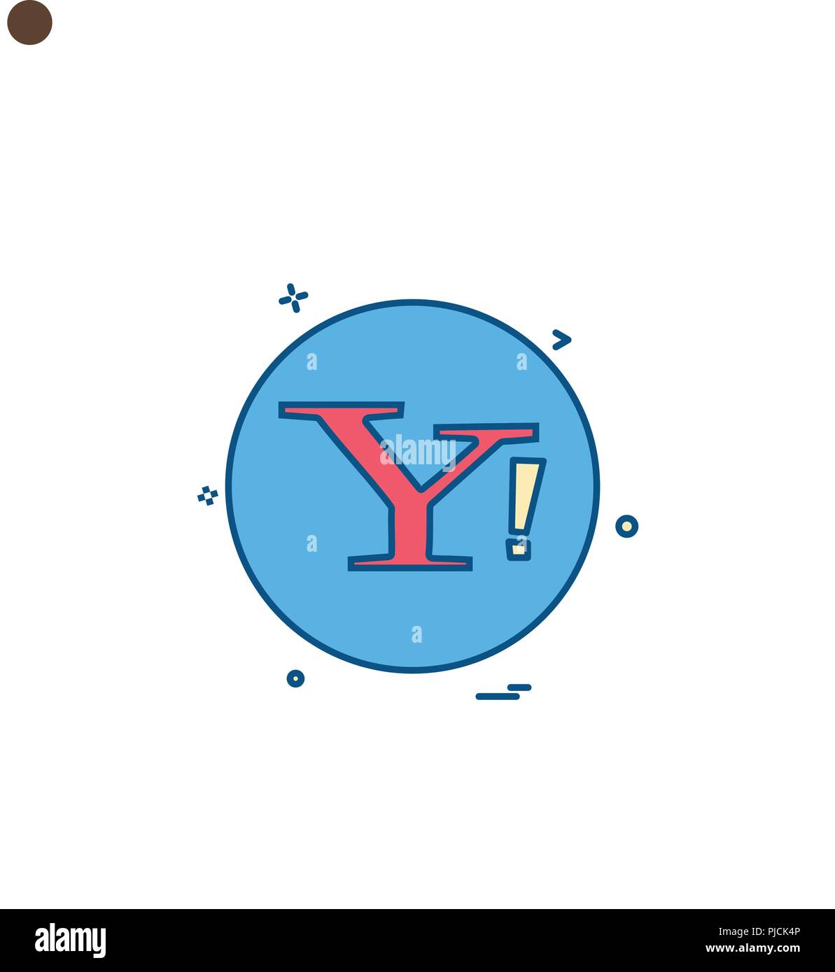 yahoo social icon vector design Stock Vector Image & Art Alamy